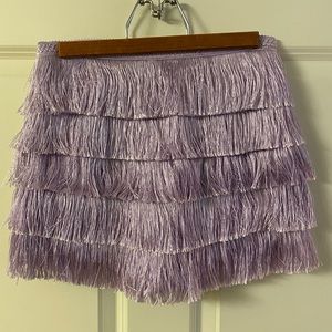 Purple flapper skort
